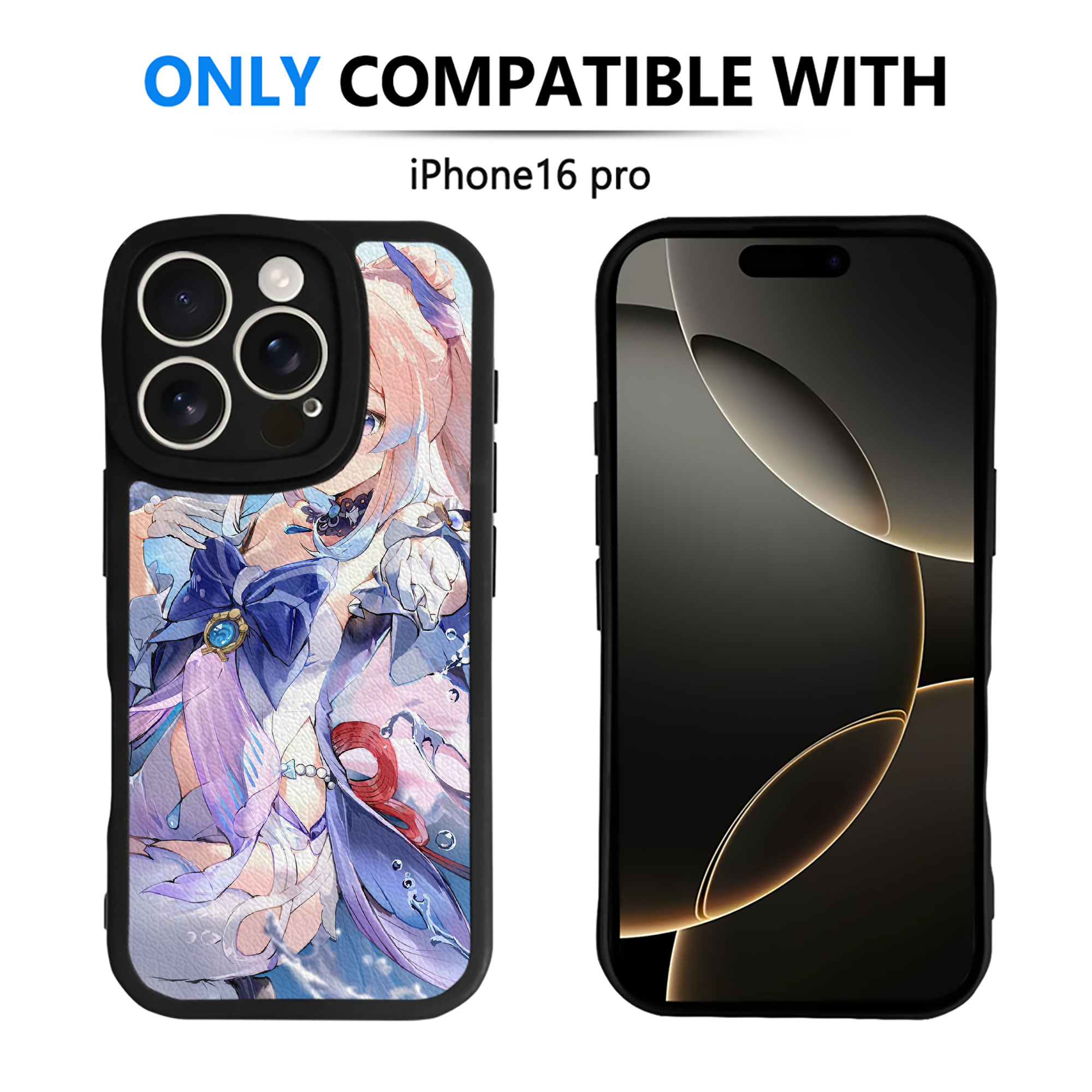 げんし神 genshin 【iPhone 16シリーズ対応】シリコンスマホケース（レザー調） 材質：シリコン